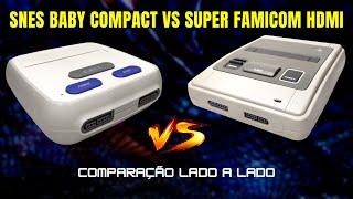 Comparação Lado a Lado - Snes Baby Compact VS Super Famicom HDMI