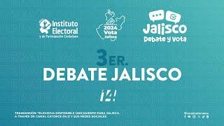 Tercer debate público entre candidaturas a la gubernatura de Jalisco