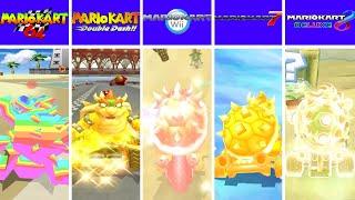 Evolution of Bowser Super Stars in Mario Kart Games (1992-2024)