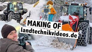 Making of landtechnikvideos.de | Winterdienst in Österreich mit Claas Xerion 5000 und New Holland T8