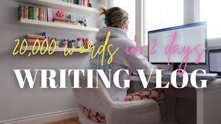 WRITING VLOG ️ 20,000 words in 2 days | Pomodoro Writing Sprints, Book Binder, 10K words in 1 day