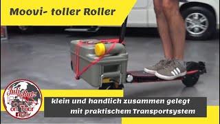 Moovi, E-Scooter,toller Roller für Camper mit praktischem Transportsystem #escooter #eroller #camper