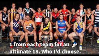 AFL Starting 18: Only one player is allowed from each team.