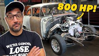 Swapping An 800+ Horsepower NASCAR V8 Into My 1955 Chevy Street Car! | PART 2 - Ultimate Header Fab!