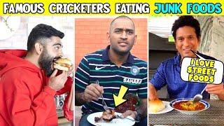 Famous Cricketers Eating Street Foods | Sachin, Rashid, Russel, Williamson