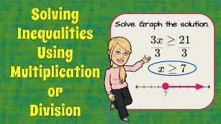 Solving Inequalities Using Multiplication or Division | 7.EE.B.4 