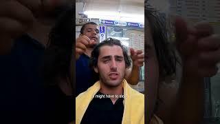 Luke Damant gets $2 head massage in Delhi, India  #shorts