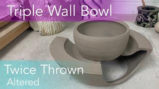 Lofi Clay Demo Relaxing Pottery Throwing Three Wall Twice Thrown  Bowl