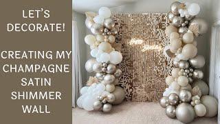 Creating My New Champagne Gold Satin Shimmer Wall