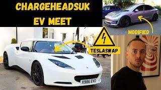 Electric Lotus Evora Teslaswap & Modified Tesla EV at EV Meet #ChargeheadsUK