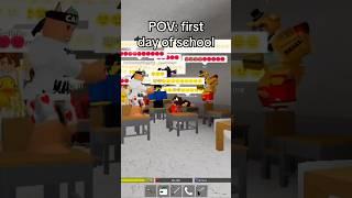 1ST DAY OF SCHOOL‍ #roblox #robloxmemes #funny #meme #coems #school #backtoschool