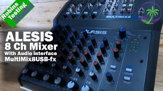 Alesis MultiMix 8 USB FX | 8-Channel Mixer with Effects & USB Audio Interface