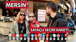 MERSİN SAYAÇLI SEÇİM ANKETİ 2024: Mersin'de Bir Parti ÇoK Önde.