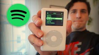 Spotify Streaming on a modded 17-year-old iPod Classic (via Raspberry Pi)