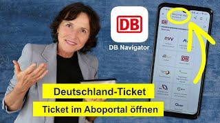 Abo-Portal: Hier wird das Deutschland-Ticket verwaltet und so wird es geladen.