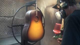 Inside Collings Guitars: Applying the Sunburst Finish