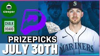 MLB PRIZEPICKS | PROP PICKS | TUESDAY | 7/30/2024 | MLB BETTING | BET PROPS