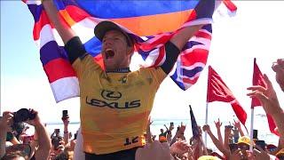 JOHN WINS 3RD SURFING WORLD TITLE AT WSL FINAL 5 EVENT FULL DAY!