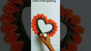 Wall hanging paper heart | Wall decor ideas #shorts #youtubeshorts #wallhanging #viralvideo #viral