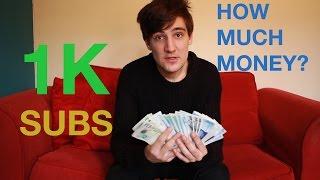 HOW MUCH MONEY I EARN WITH 1000 SUBSCRIBERS?