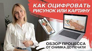 Как оцифровать рисунок или картину. Оцифровка живописи для печати высокого качества.