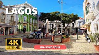 Lagos, Algarve 2023  – Walking Tour 4k  – Portugal winter