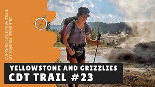 Yellowstone National park and geysers - hiking in grizzly bear country