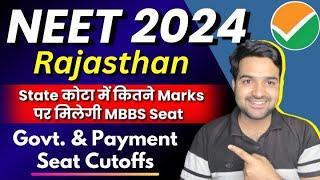 NEET 2024 | Rajasthan State Quota Cutoffs For Govt. & Payment Seats | Category Wise  Cutoffs