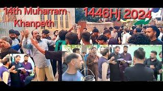 kashmiri Noha 1446Hj 2024 #-14th Muharram at khanpeth// voice :IQBAL HUSSAIN