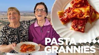 Ricotta ravioli with orange zest and saffron from Sardinia! | Pasta Grannies