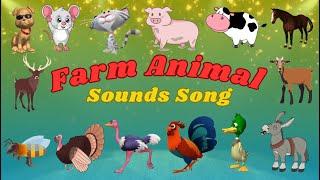 Farm Animal Sounds Song A15TH11 | Animals Sounds Song | Kids TV