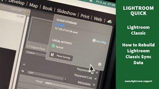 How to Rebuild Lightroom Classic Sync Data