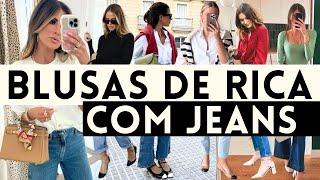  BLUSAS DE RICA QUE SÃO ELEGANTES E FICAM LINDAS COM JEANS! MODA OUTONO INVERNO 2024!