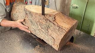 Make a Table From a Tree Trunk || Innovative Furnitures Woodworking - Robert Madison