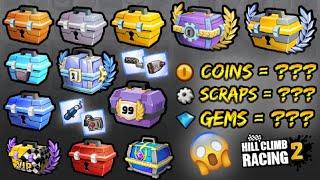 Hill Climb Racing 2 - All Type of Chests Opening  and Rewards 