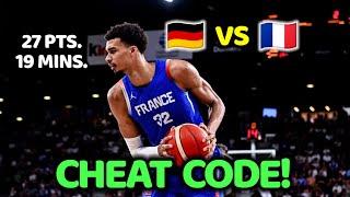 CHEAT CODE ang FRANCE at si Victor Wembanyama! | FRANCE VS GERMANY HIGHLIGHTS | FRIENDLY GAME