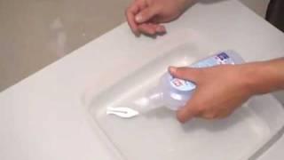 Detergent driven boat - physics experiment