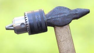 Awesome idea with Old Hammer and a Drill Chuck!