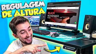 Mesa com REGULAGEM DE ALTURA mais BARATA! ErgoDesk (CUPOM DE DESCONTO)