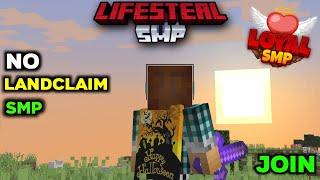 Minecraft No Landclaim Lifesteal Smp | Without Landclaim Smp For Java  Pe | No Landclaim Public Smp
