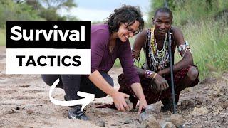 My first time on a Maasai survival training! / Kenya travel vlog 1 Living with Masai / Culture Kenya