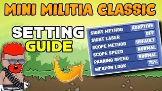 Mini Militia Classic : "God Setting" | Proper Guide Of MMC Setting 