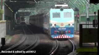 韶山8型電力機車/掃把/SS8 0166  駛入/駛離港鐵旺角東站 (新世紀金龍號)