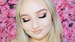 21st BIRTHDAY MAKEUP! Rose Gold Cut Crease!  Tobie Jean