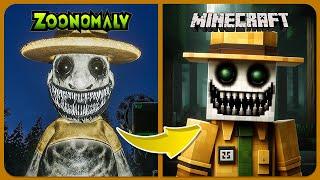 Zoonomaly Game vs Minecraft | Zoonomaly Horror Game | Zookeeper, Monster Fox, Smile Cat...!