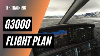 Loading a Flight Plan in the G3000 | MSFS Cirrus Vision Jet