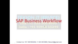 SAP Workflow Online Training - SAP Workflow Video Classes tutorials