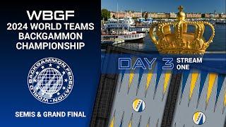 Day 3, Stream 1: Semifinals & Grand Final | WBGF 2024 World Teams Backgammon Championship