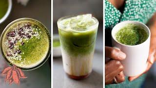 BEST MATCHA LATTE | 4 vegan matcha drink recipes