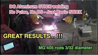 ALUMINUM STICK WELDING - killing it right out the gate !